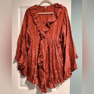 Free people silk romper